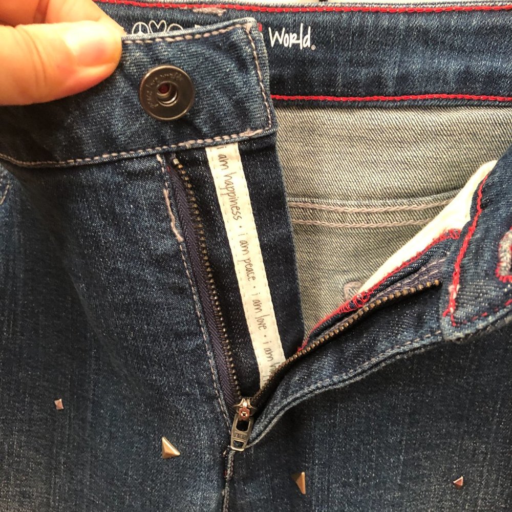 Peace Love World women studded jeans, flare, 14 - Picture 10 of 15
